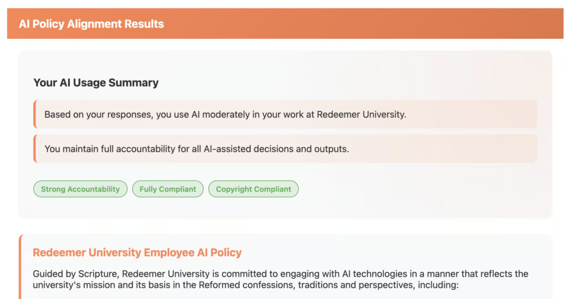 AI Policies and Use Statements
